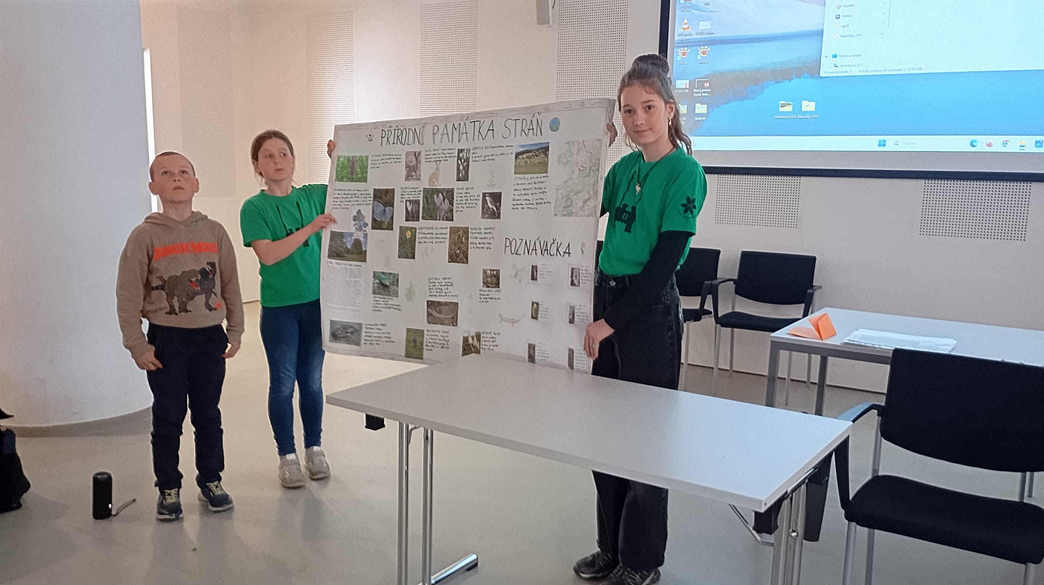 Žáci na soutěži Poznej a chraň