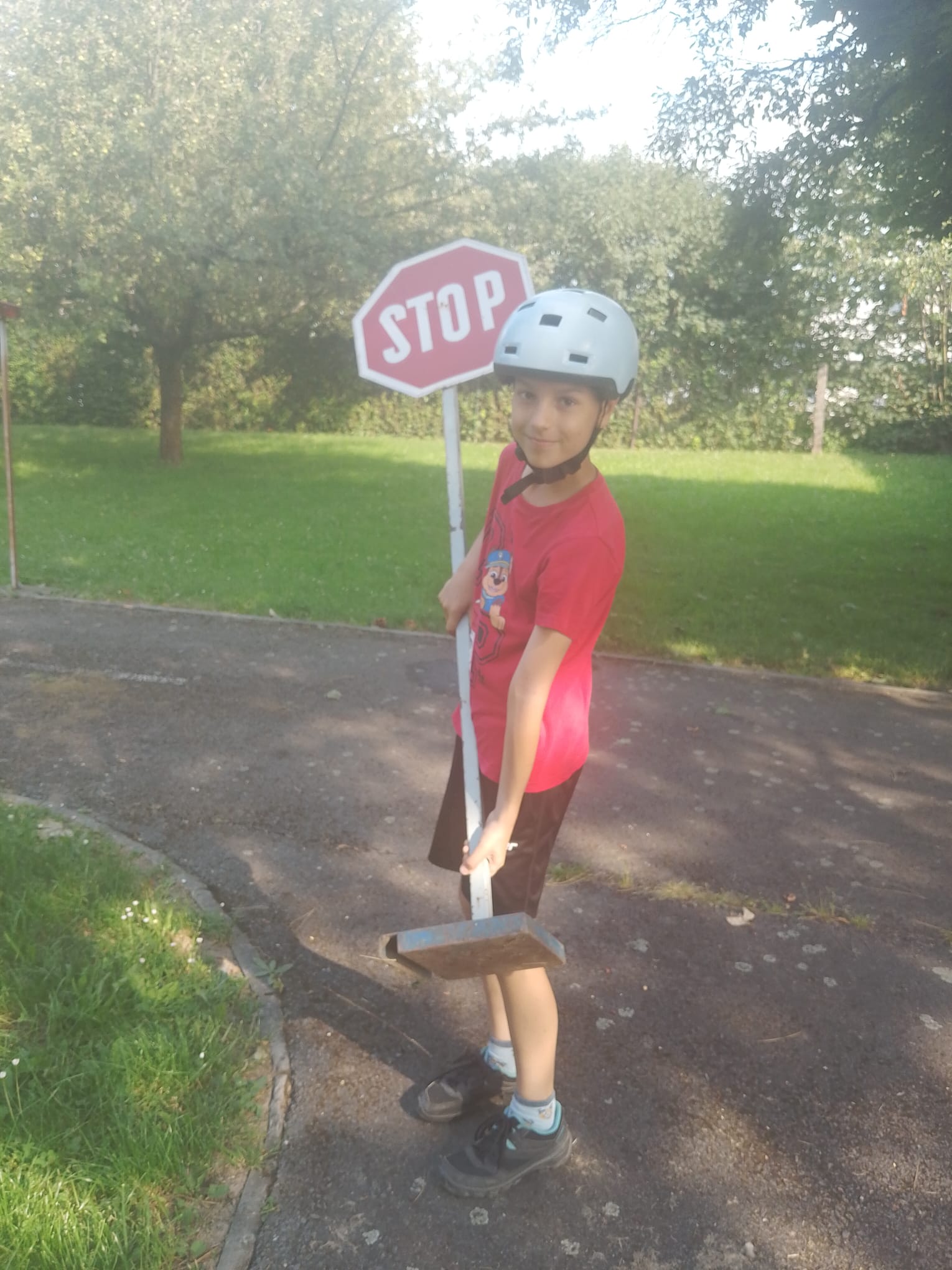 Žáci na dopravním hřišti
